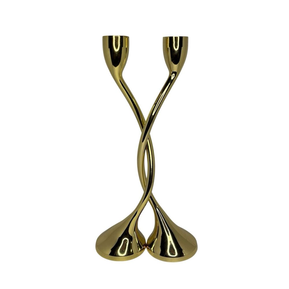 Red Envelope Gold Twist Candlestick Holders Unity Candle Wedding Anniversary